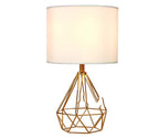 Iron Art Diamond Table Lamp – Simple Modern Light for Living Room