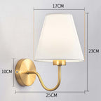 Modern Fabric Wall Lamp – Bedroom, Bedside & Hotel Corridor Light