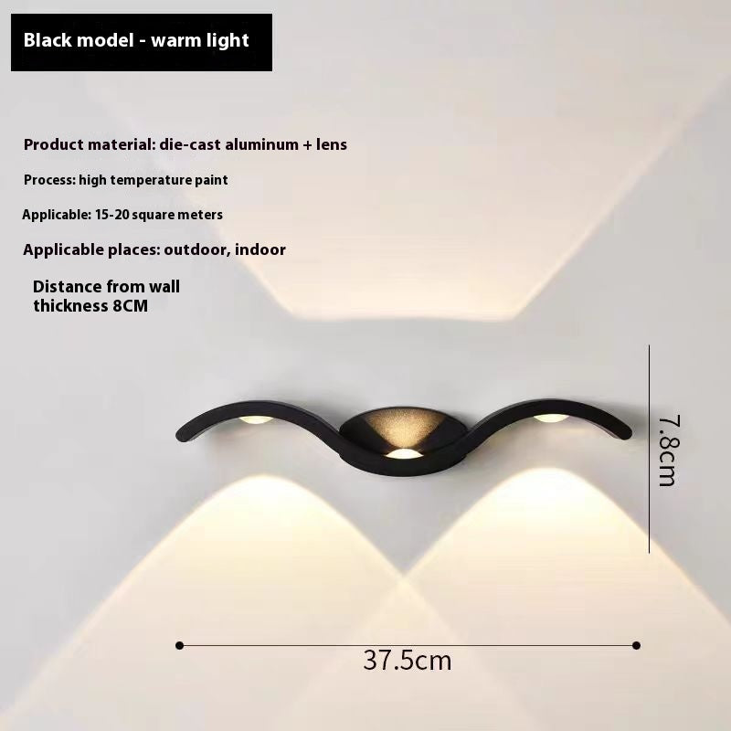Simple LED Wall Lamp – Waterproof Outdoor Doorplate Light