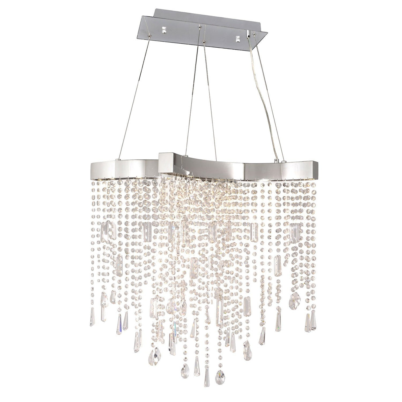 Polished Chrome Ten-Light LED Pendant – Lamp Emporium
