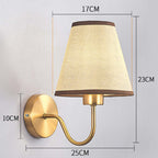 Modern Fabric Wall Lamp – Bedroom, Bedside & Hotel Corridor Light