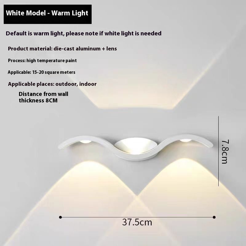 Simple LED Wall Lamp – Waterproof Outdoor Doorplate Light