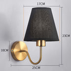 Modern Fabric Wall Lamp – Bedroom, Bedside & Hotel Corridor Light
