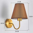 Modern Fabric Wall Lamp – Bedroom, Bedside & Hotel Corridor Light