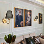 Modern Fabric Wall Lamp – Bedroom, Bedside & Hotel Corridor Light