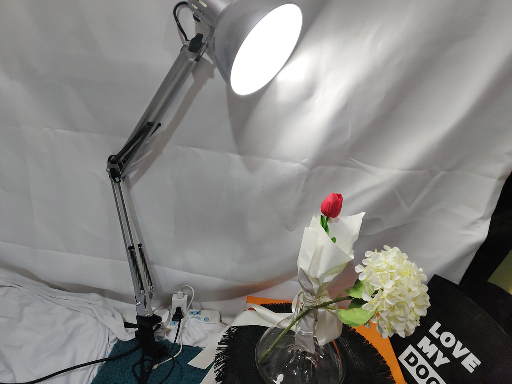 Cantilever LED Desk Lamp – Eye Protection, Metal Iron Table Lamp with Extra Long Arm