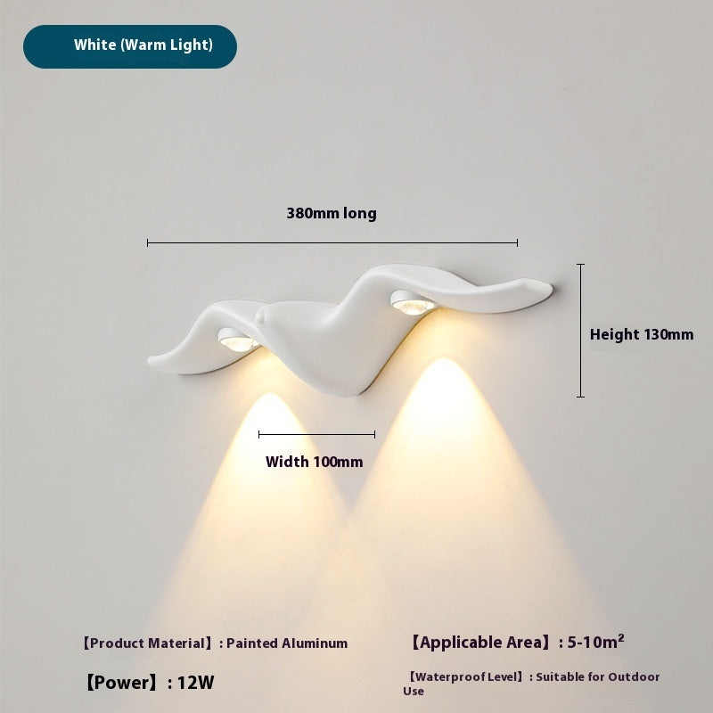 Simple LED Wall Lamp – Waterproof Outdoor Doorplate Light